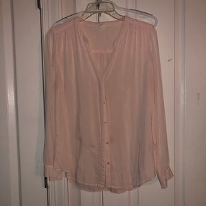 Pink Button Down Blouse